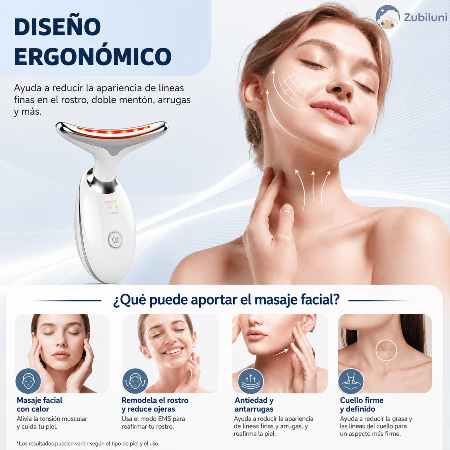 Masajeador Facial LED